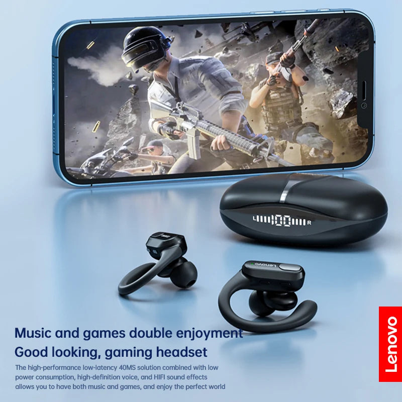 XT80 Wireless Sports Earphones with Microphones, LED Power Display, Hi-Fi Stereo Sound, Bluetooth 5.3 TWS Headphones