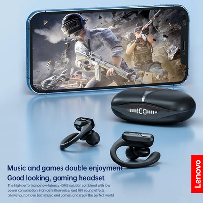 XT80 Wireless Sports Earphones with Microphones, LED Power Display, Hi-Fi Stereo Sound, Bluetooth 5.3 TWS Headphones