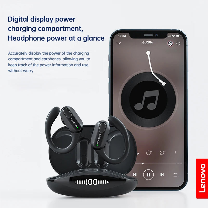 XT80 Wireless Sports Earphones with Microphones, LED Power Display, Hi-Fi Stereo Sound, Bluetooth 5.3 TWS Headphones