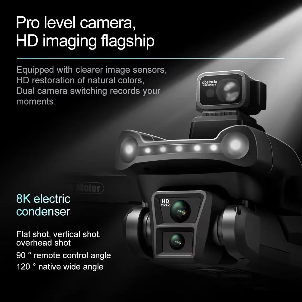 V198GPS Drone 4K Profesional FPV Brushless Laser Obstacle Avoidance Aerial Optical Foldable Quadcopter Mini 8K Dron
