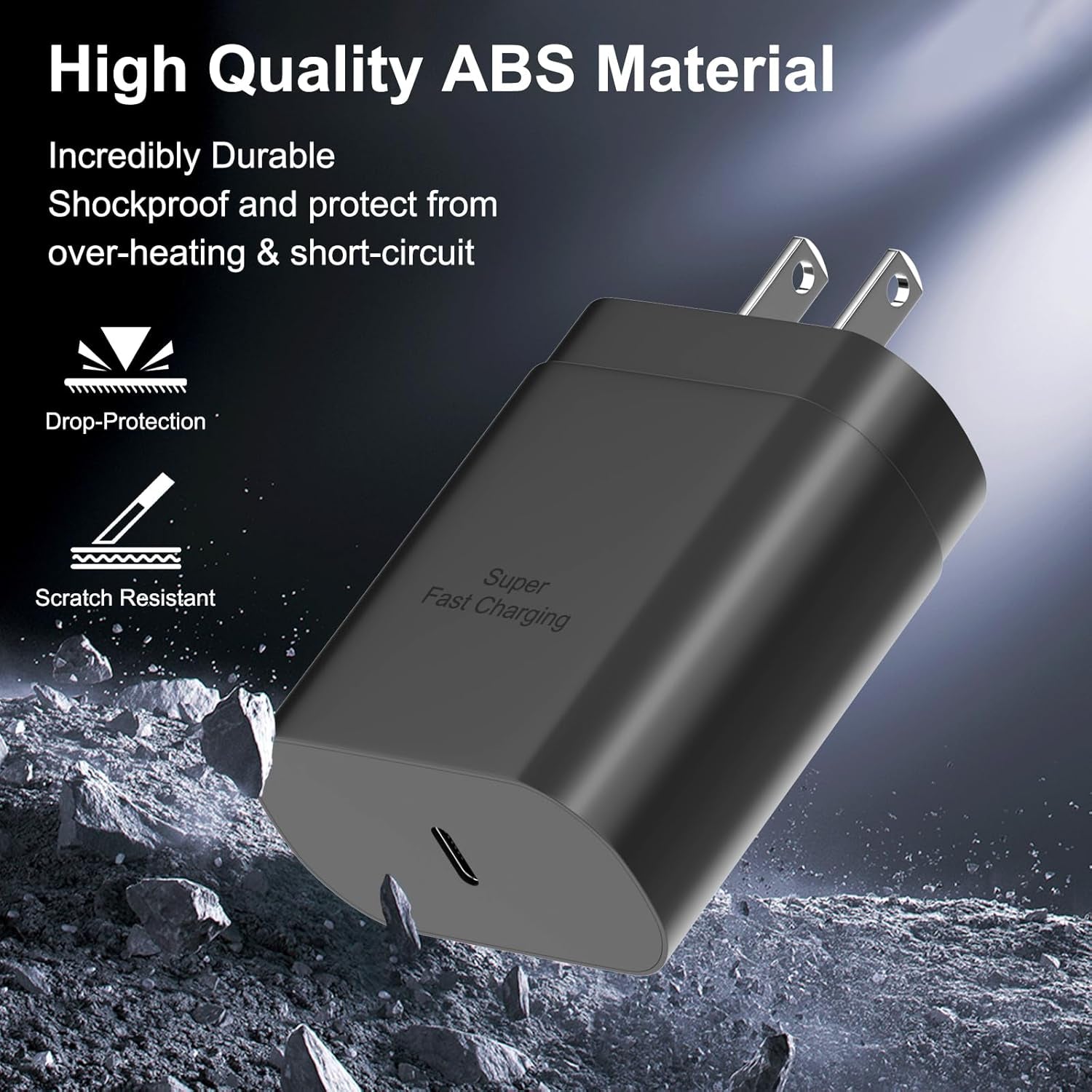 Samsung 25W USB-C Super Fast Charging Power Adapter - PD Charger Block for Galaxy S Series (2 Pack)