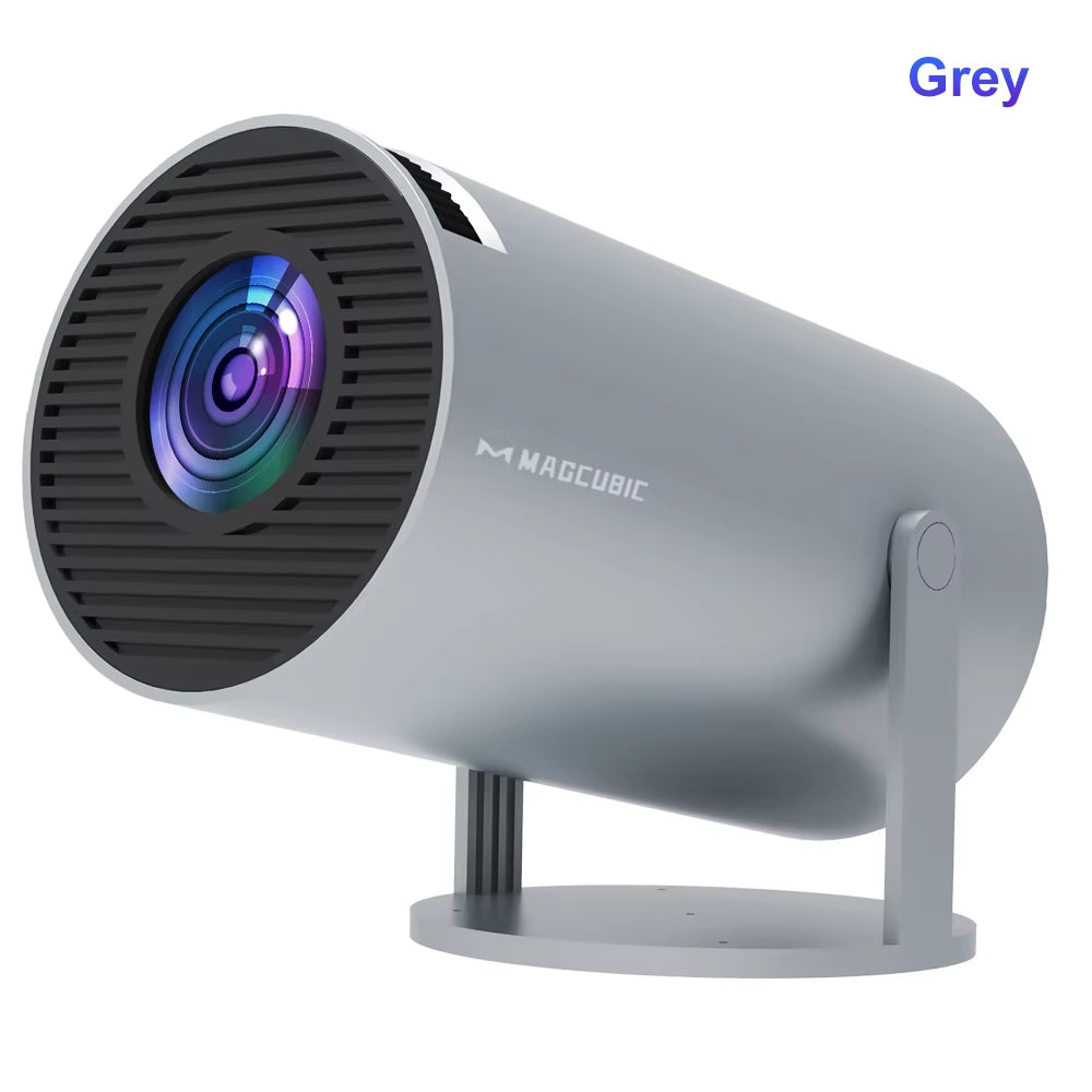 HY300 PRO 8K Android Projector with Dual WiFi 6, 290 ANSI Lumens, Allwinner H726, Bluetooth 5.4, 1080P, and 1280x720 Resolution for Home Cinema and Outdoor Use