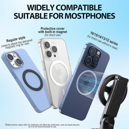 Professional Multifunctional 360° Rotating Magnetic Selfie Stick and Tripod with Detachable Remote Control and Extendable Phone Stand for Video Recording and Vlogging