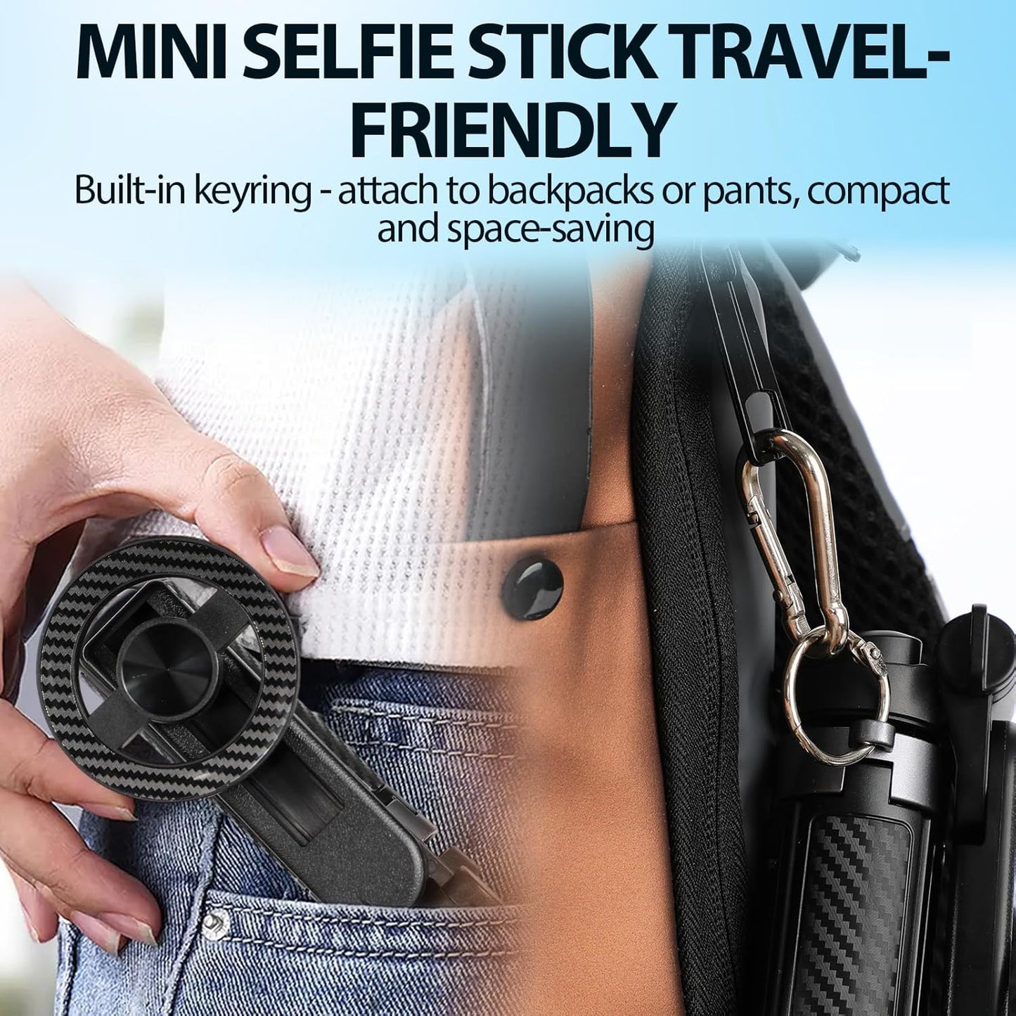 Professional Multifunctional 360° Rotating Magnetic Selfie Stick and Tripod with Detachable Remote Control and Extendable Phone Stand for Video Recording and Vlogging