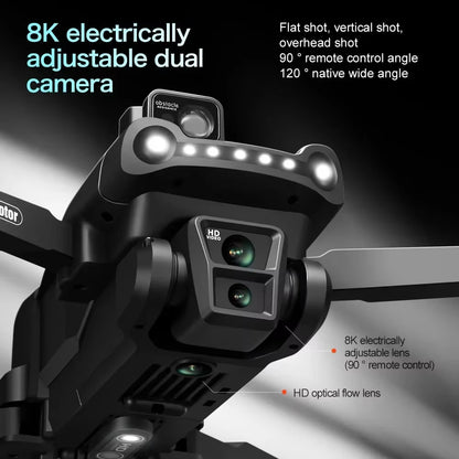 V198GPS Drone 4K Profesional FPV Brushless Laser Obstacle Avoidance Aerial Optical Foldable Quadcopter Mini 8K Dron