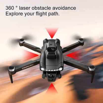 V198GPS Drone 4K Profesional FPV Brushless Laser Obstacle Avoidance Aerial Optical Foldable Quadcopter Mini 8K Dron