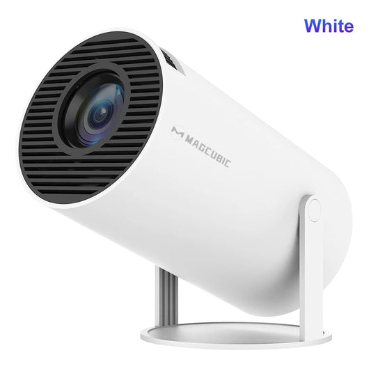 HY300 PRO 8K Android Projector with Dual WiFi 6, 290 ANSI Lumens, Allwinner H726, Bluetooth 5.4, 1080P, and 1280x720 Resolution for Home Cinema and Outdoor Use