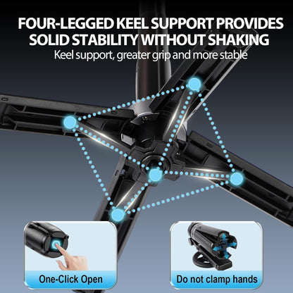 Professional Multifunctional 360° Rotating Magnetic Selfie Stick and Tripod with Detachable Remote Control and Extendable Phone Stand for Video Recording and Vlogging